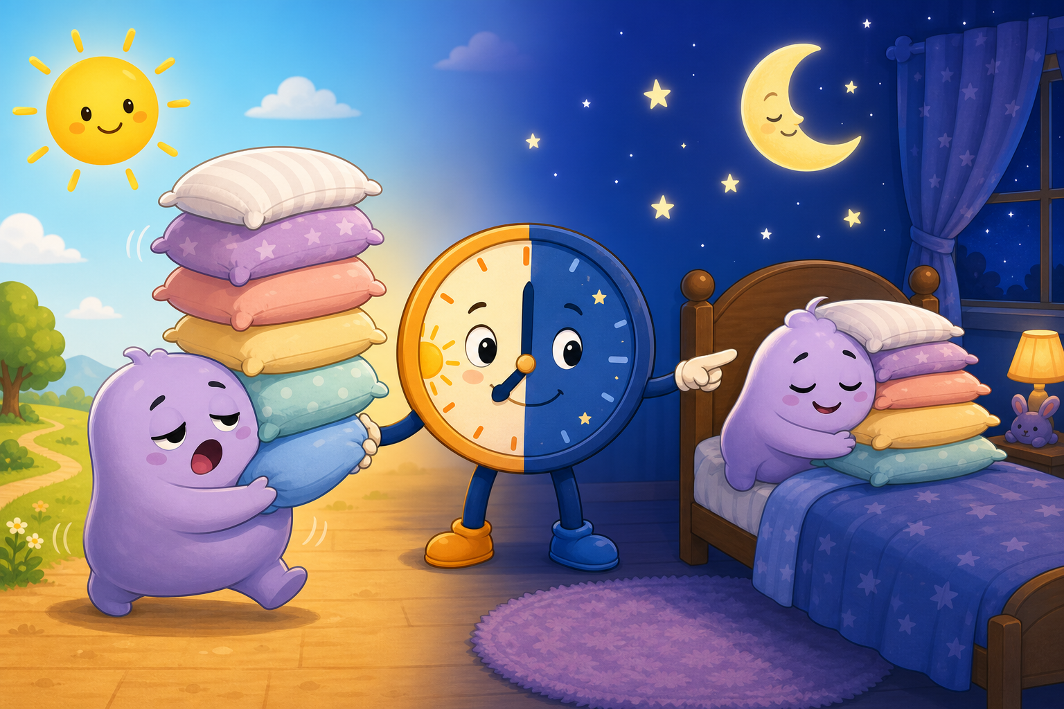 Sleep is regulated by two main systems: Process S (sleep pressure that builds throughout the day) and Process C (your internal circadian clock that signals wake or sleep). For good sleep, these two processes need to align perfectly.