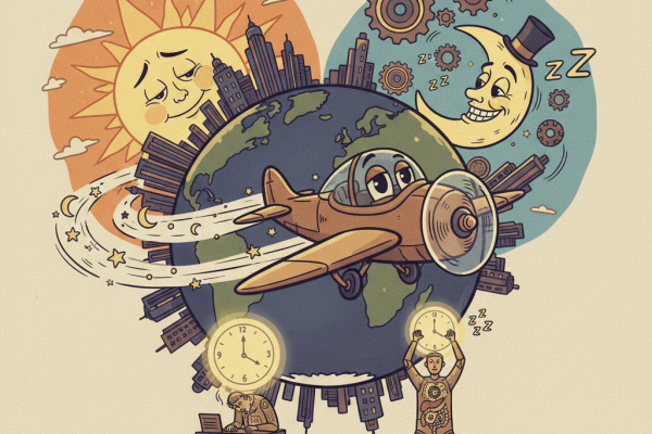 Illustration for The Science of Jet Lag and Circadian Rhythms: How Timing Affects Your Health