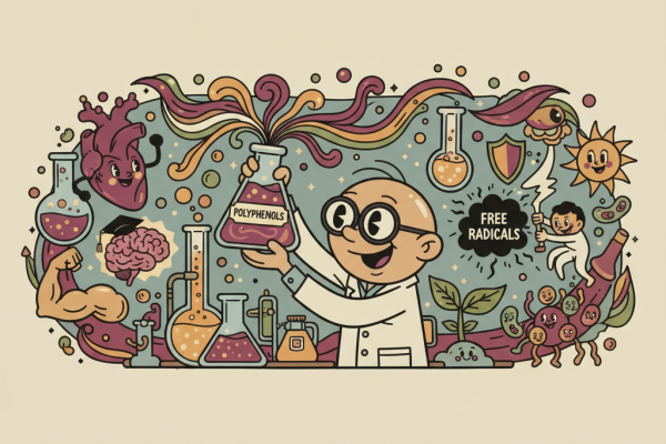 Illustration for How Dietary Polyphenols Actually Affect Your Health: What the Science Shows