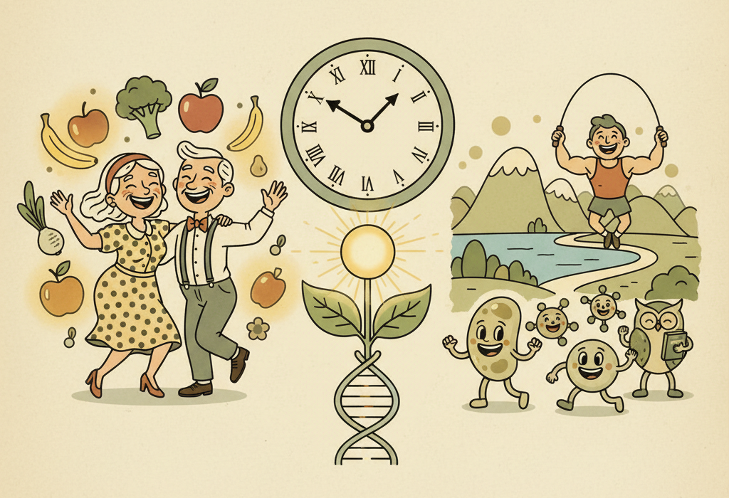 Illustration for How to Promote Healthy Aging and Longevity: What the Latest Science Shows