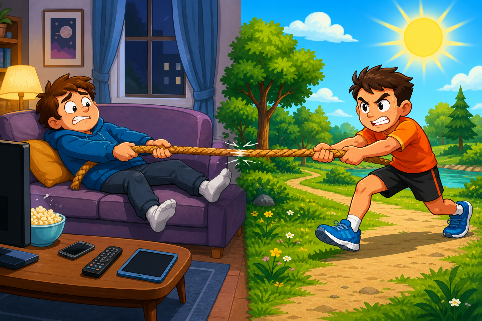 Our daily free time is often a tug-of-war between screen-based sedentary activities and active physical movement. Choosing more movement helps our health.