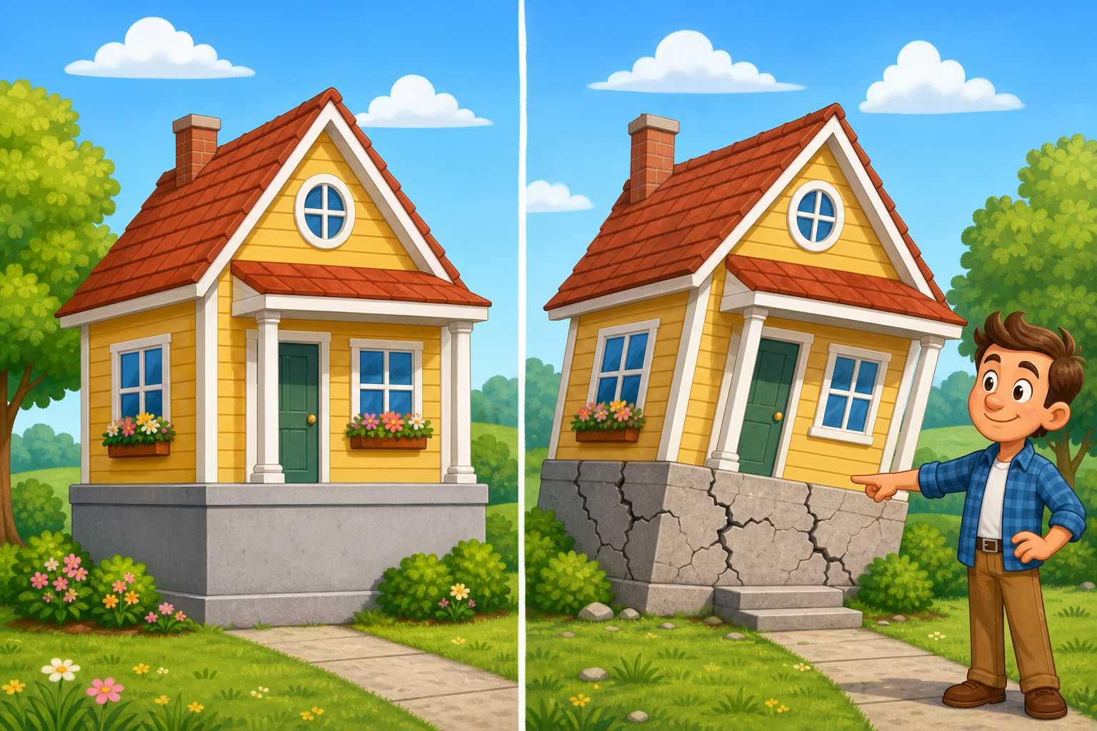 Just like a house foundation can weaken over time and develop cracks, our bones can become fragile, a condition called osteoporosis. This makes them more likely to break.