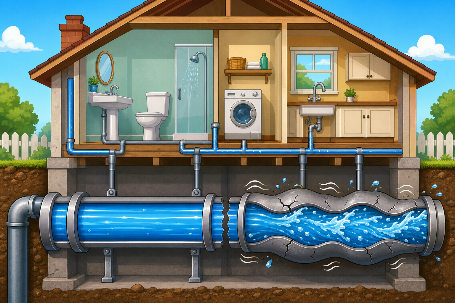 Just like high water pressure can damage a house's pipes over time, high blood pressure (hypertension) puts silent stress on your body's blood vessels, potentially causing damage.