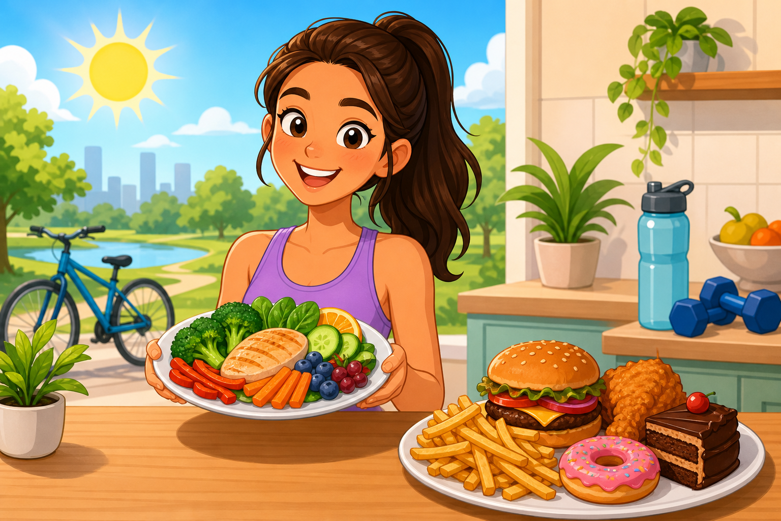 Calorie restriction means eating 10-30% fewer calories than usual, but making sure you still get all the important vitamins and minerals your body needs to stay healthy. It's about smart eating, not starvation!