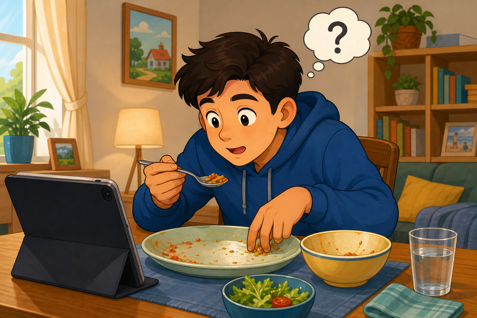 Eating while distracted by screens can cause us to miss our body's fullness cues, leading us to eat more food than we need.