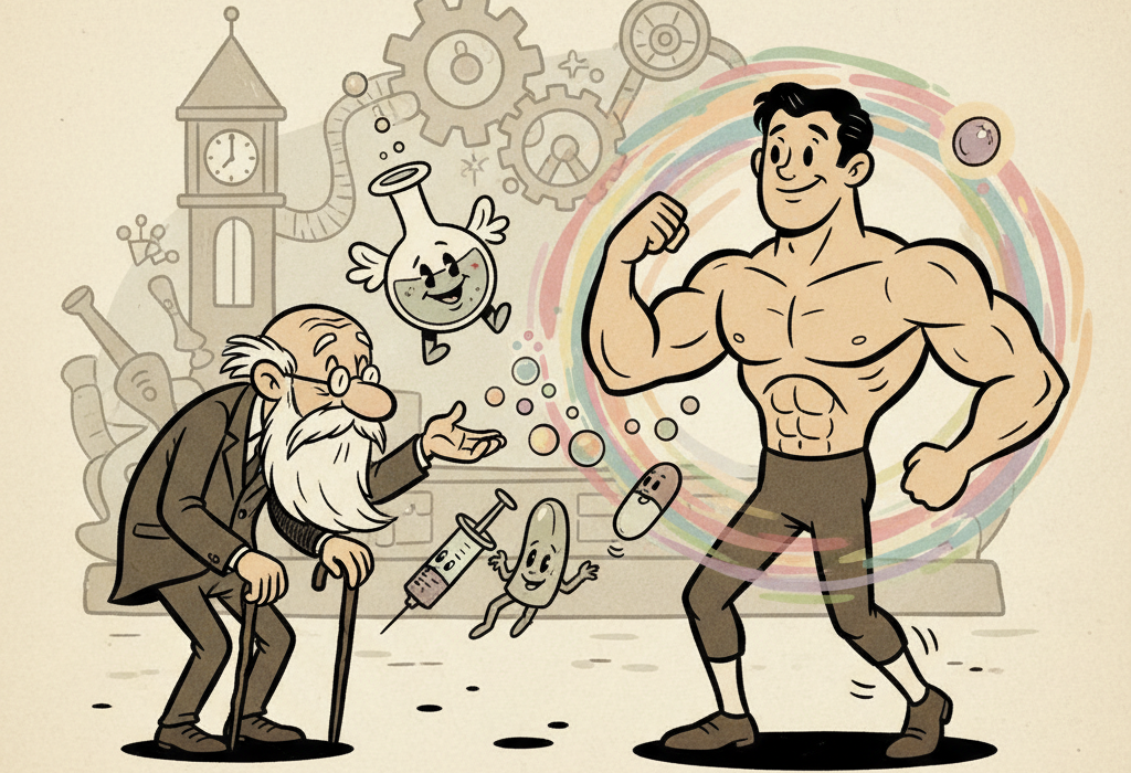 Illustration for What Science Actually Says About Senolytics and Anti-Aging
