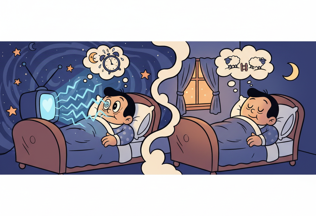 Illustration for Does Blue Light Actually Ruin Sleep? What Science Shows