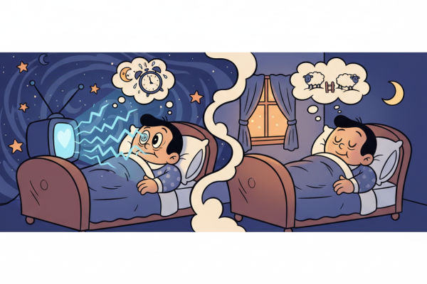 Illustration for Does Blue Light Actually Ruin Sleep? What Science Shows