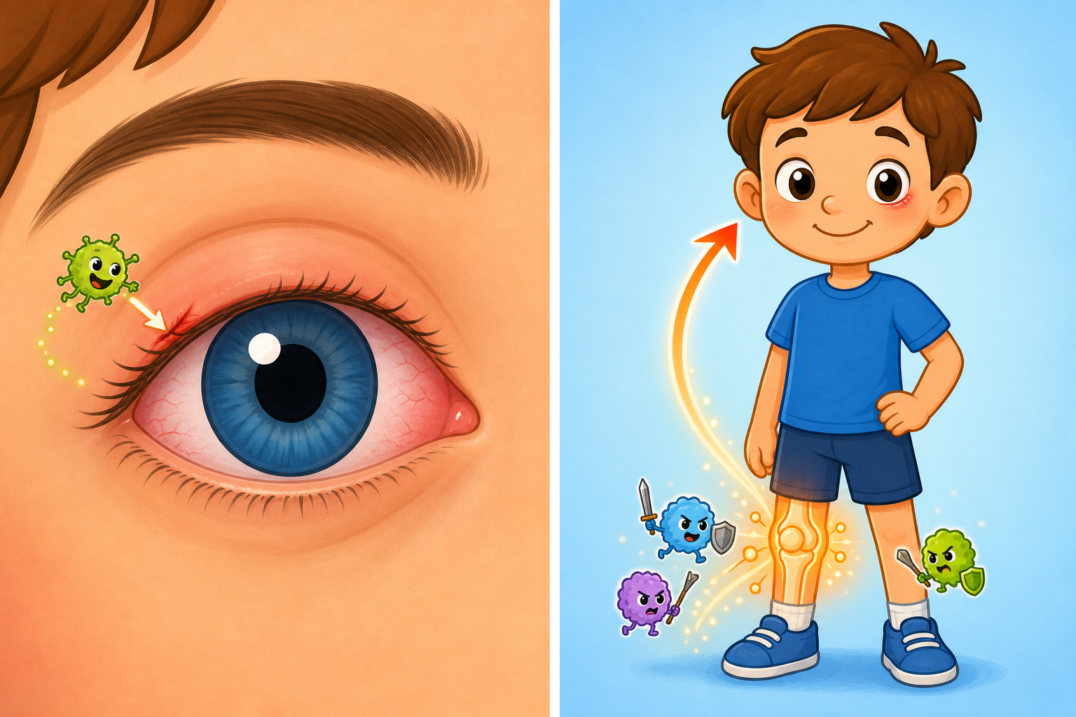 This image shows that sometimes uveitis comes from a problem directly in the eye. But often, it's a sign that something bigger is happening elsewhere in your body, like an autoimmune disease.
