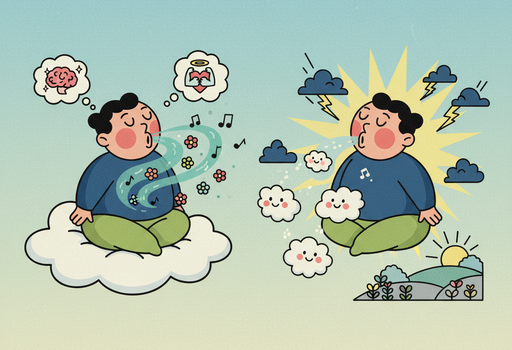 Illustration for The Science of Breathing Exercises: What Research Shows