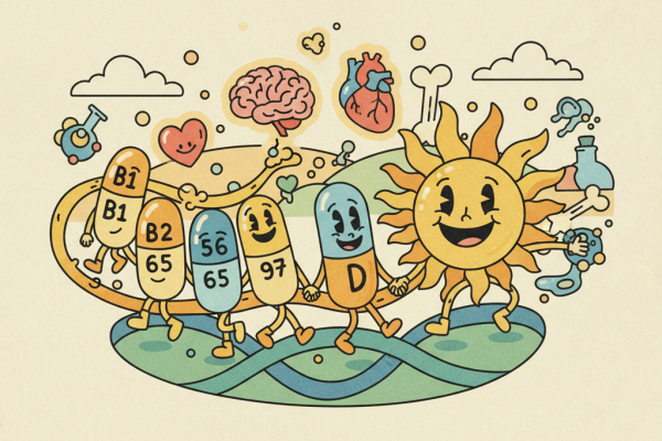 Illustration for The Science of B Vitamins and Vitamin D: How They Work Together