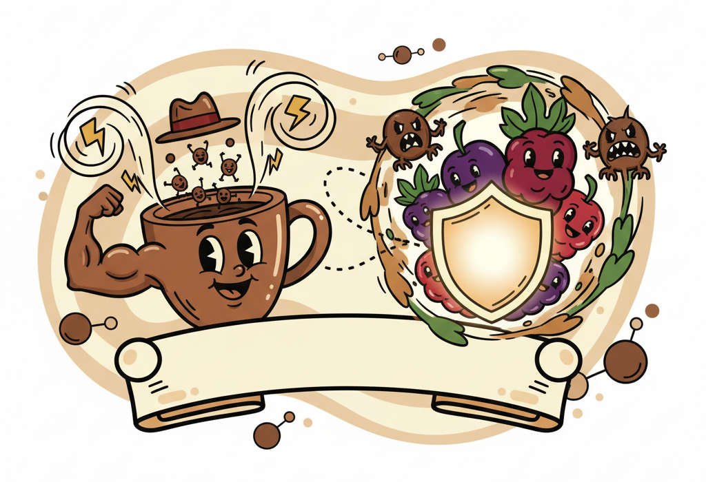 Illustration for The Science of Caffeine and Antioxidants: How It Protects Your Body