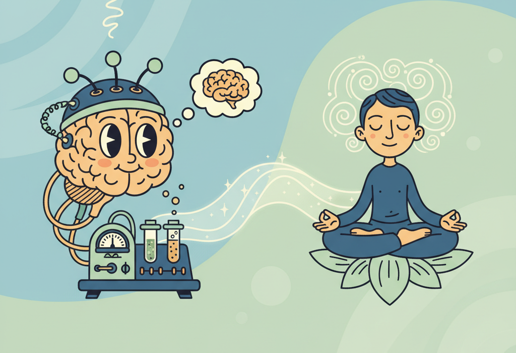 Illustration for Does Neurofeedback Enhance Mindfulness? What the Science Shows