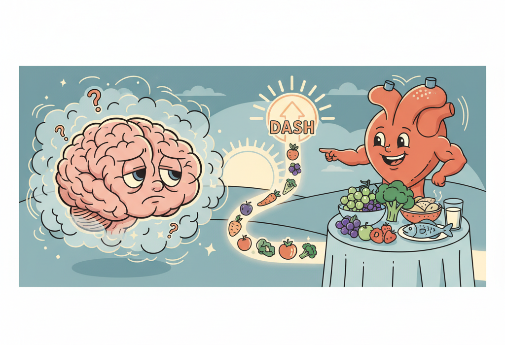 Illustration for Does the DASH Diet Help With Brain Fog? What Science Shows