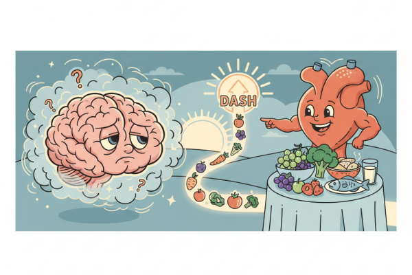 Illustration for Does the DASH Diet Help With Brain Fog? What Science Shows