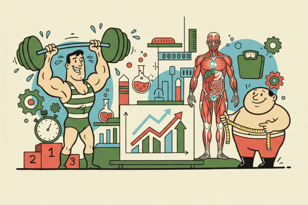 Illustration for How Exercise and Diet Actually Change Your Body Composition