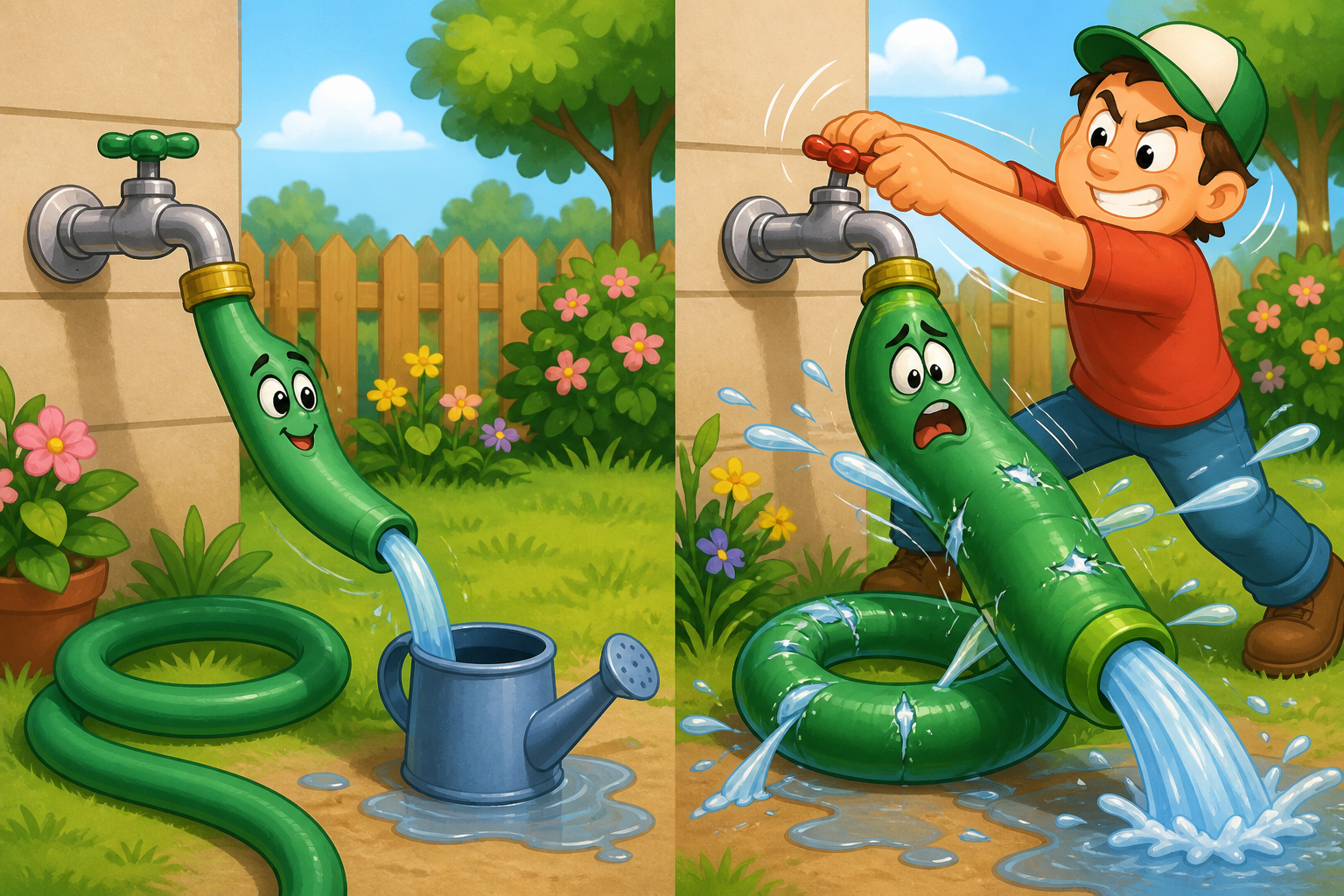 Just like too much water pressure can damage a garden hose, high blood pressure puts extra strain on your blood vessels, potentially causing harm over time.