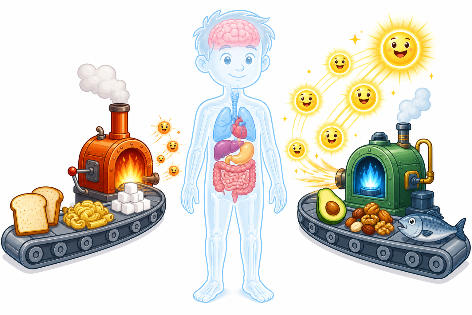 When you eat fewer carbs, your body shifts from burning carbohydrates for energy to primarily burning fat. This change influences how your body uses and stores fats.