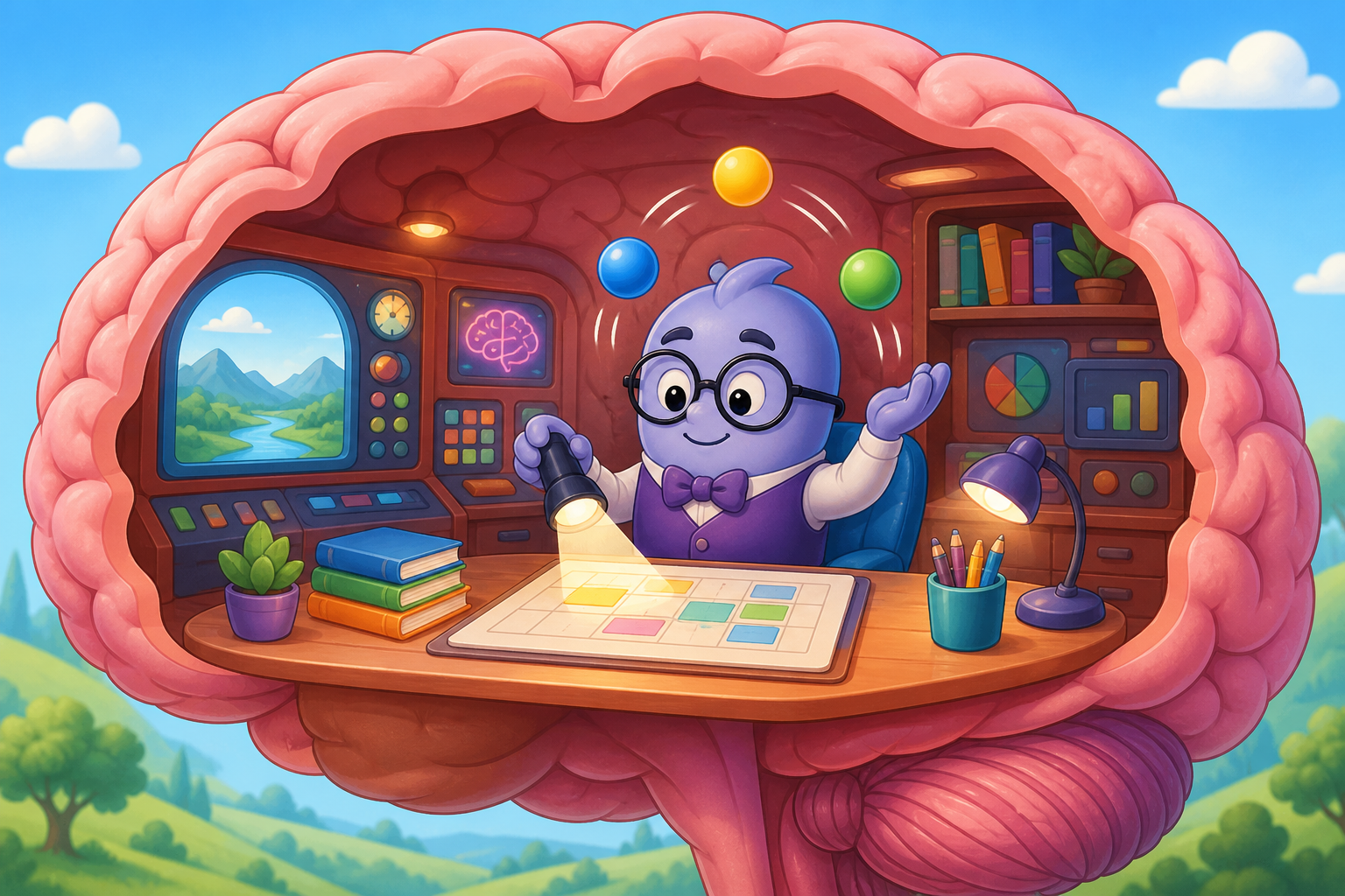 Executive function is like your brain's internal manager, helping you plan your day, focus on important tasks, and efficiently switch between different activities.