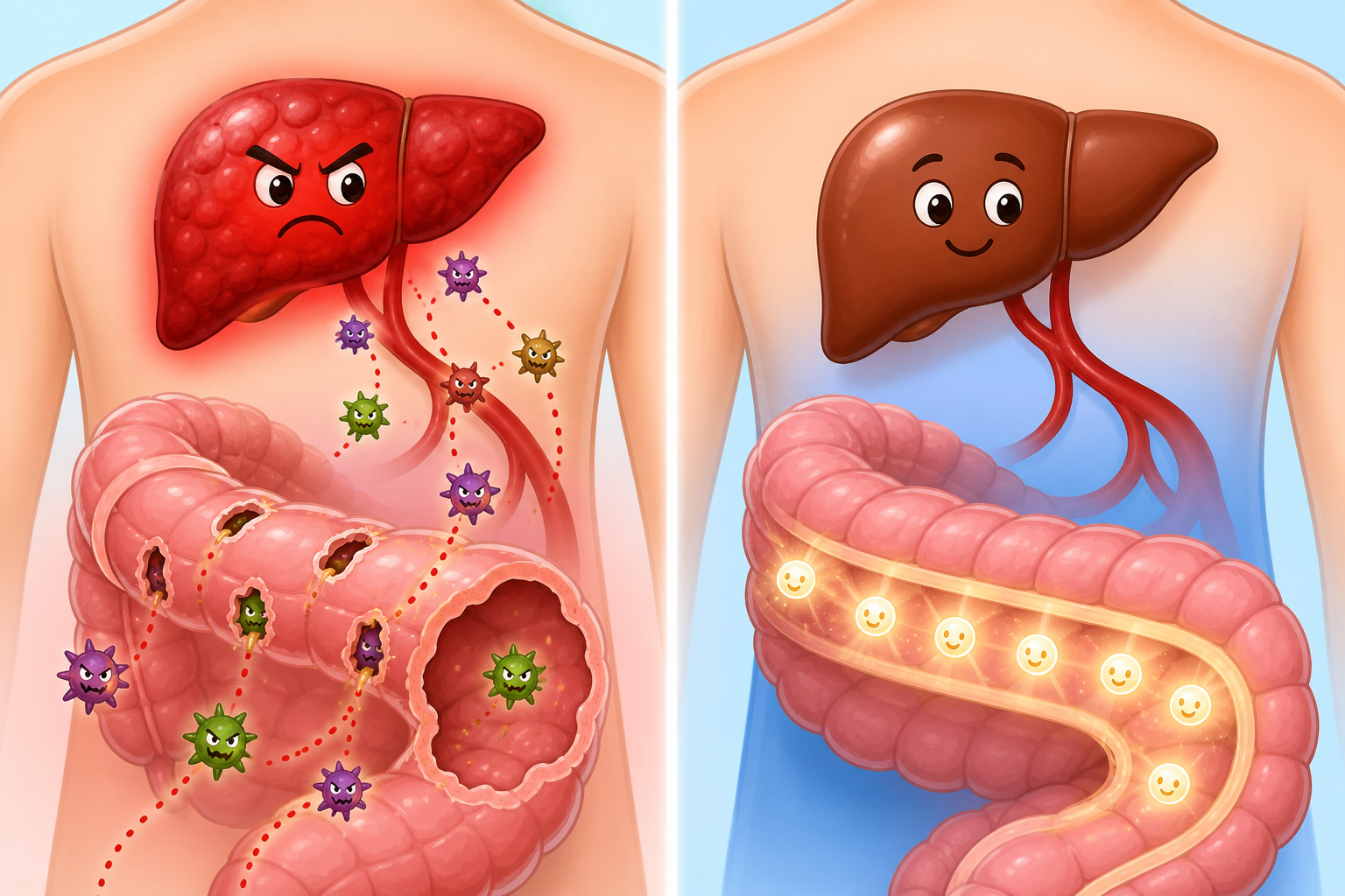 A healthy gut acts as a strong barrier, preventing harmful toxins from reaching your liver. If this barrier becomes 