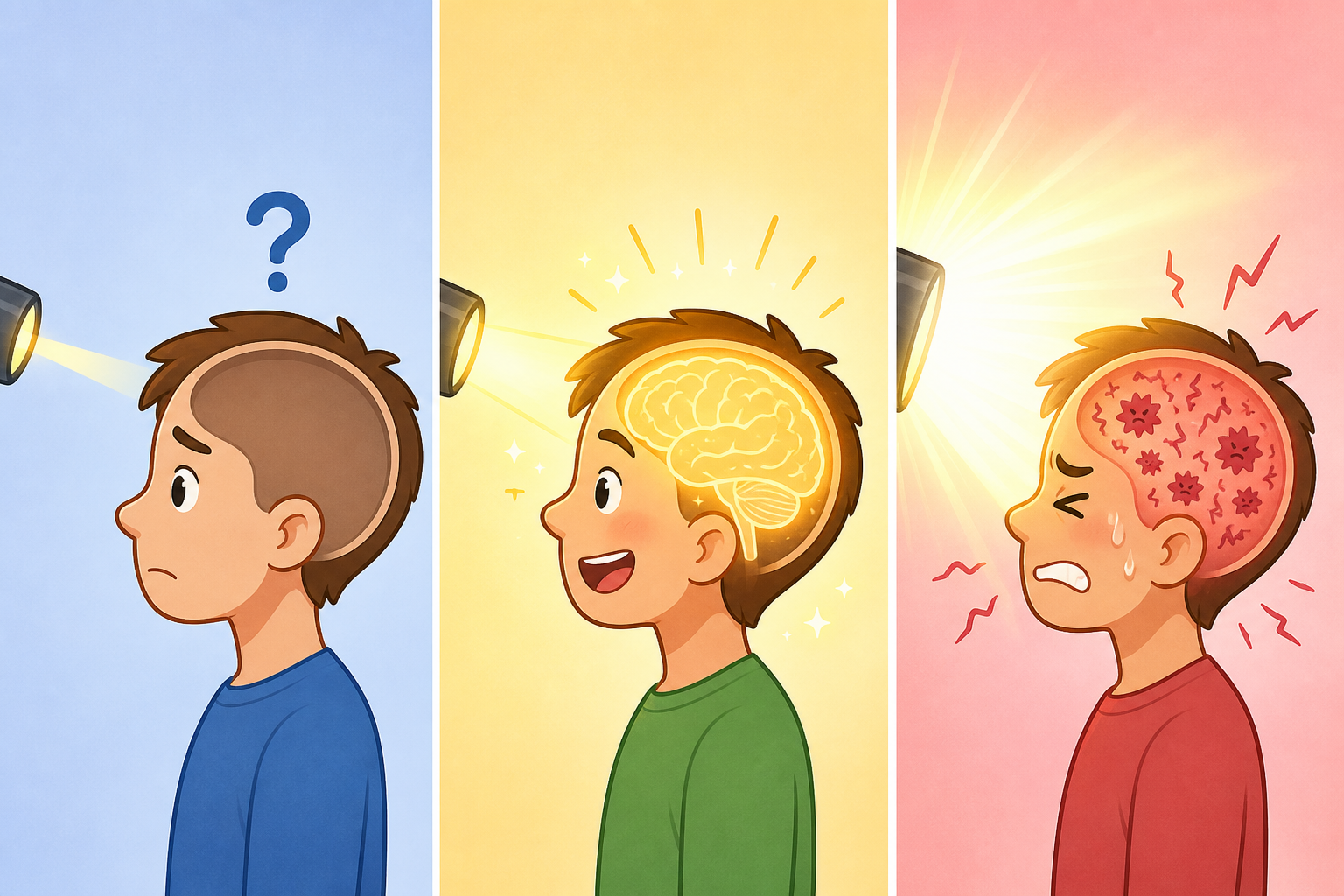 Light therapy requires a 'Goldilocks' dose: not too little, not too much. The optimal amount provides healing benefits, while too little has no effect, and too much can actually cause harm.