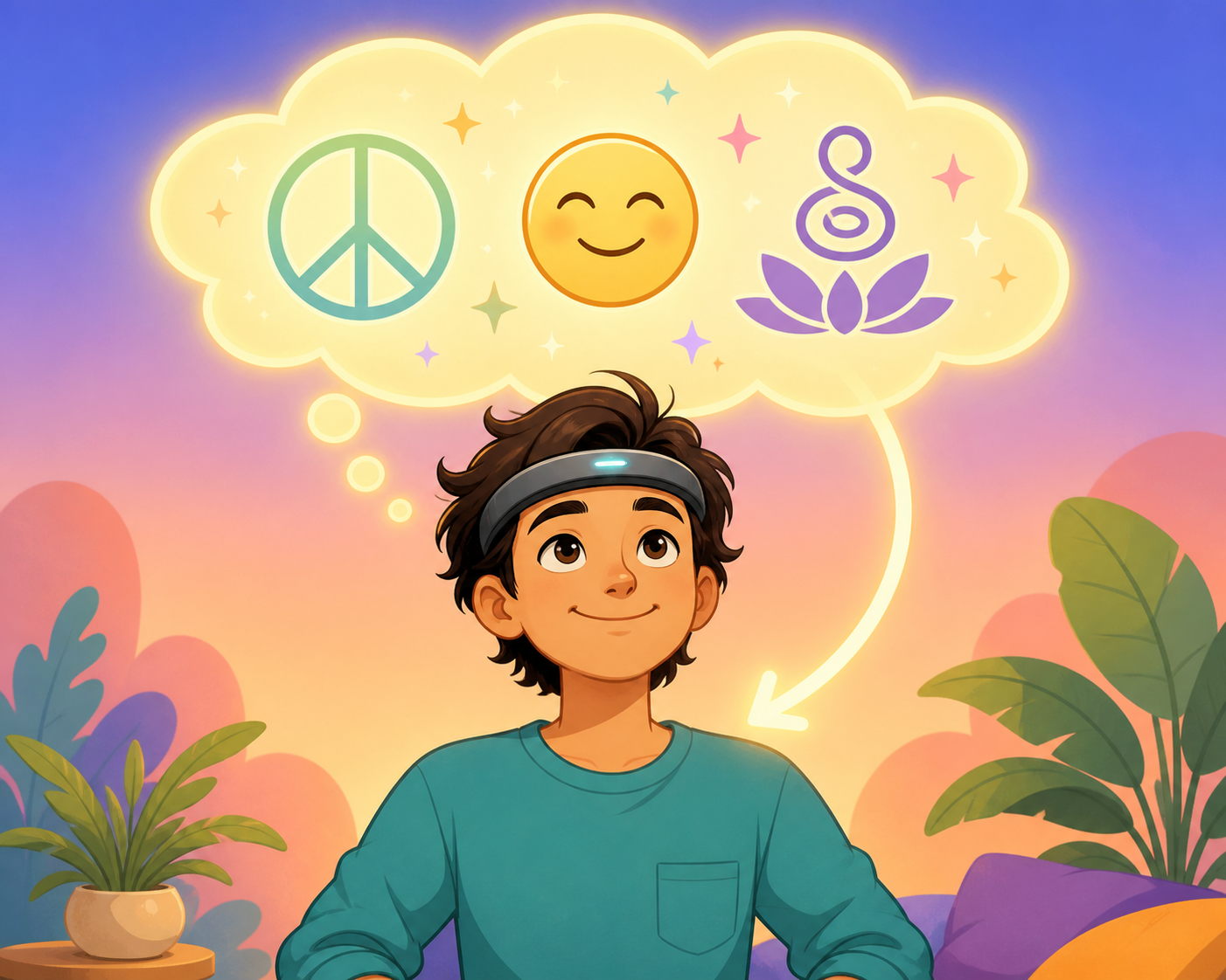Neurosuggestion is like a placebo effect. When people believe a high-tech device will help them relax, their expectations alone can reduce stress, even if the technology isn't doing much.