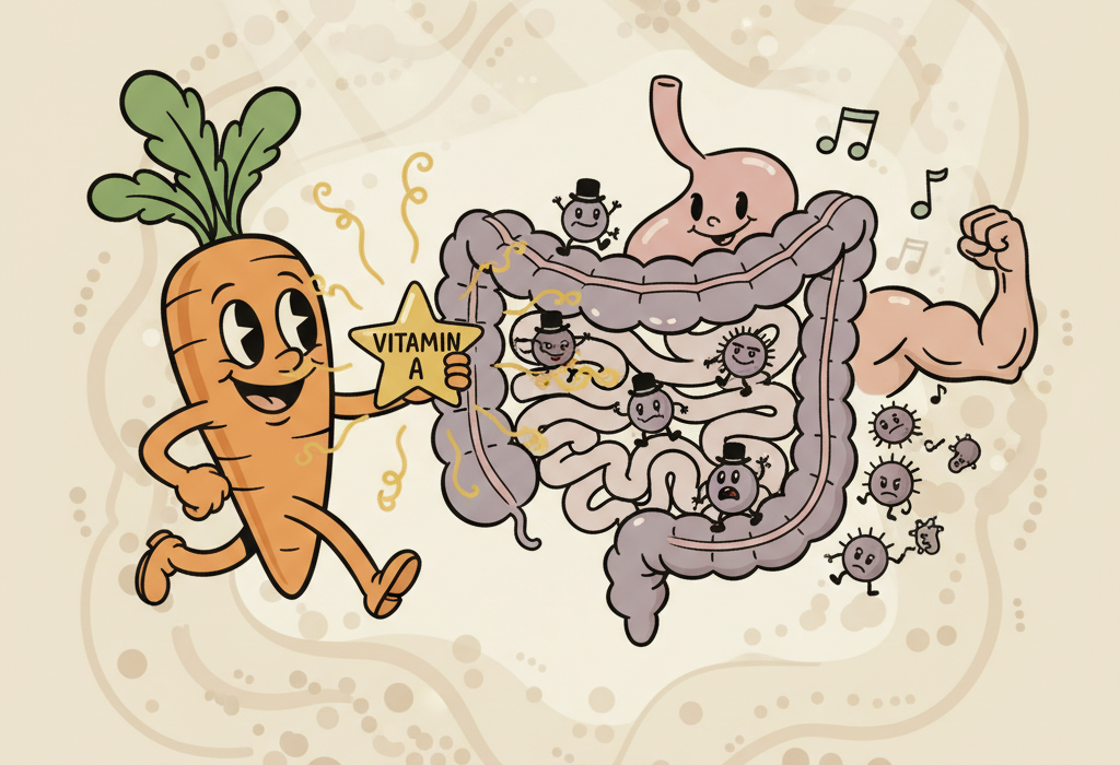 Illustration for How Vitamin A and Your Gut Microbiome Shape Your Health