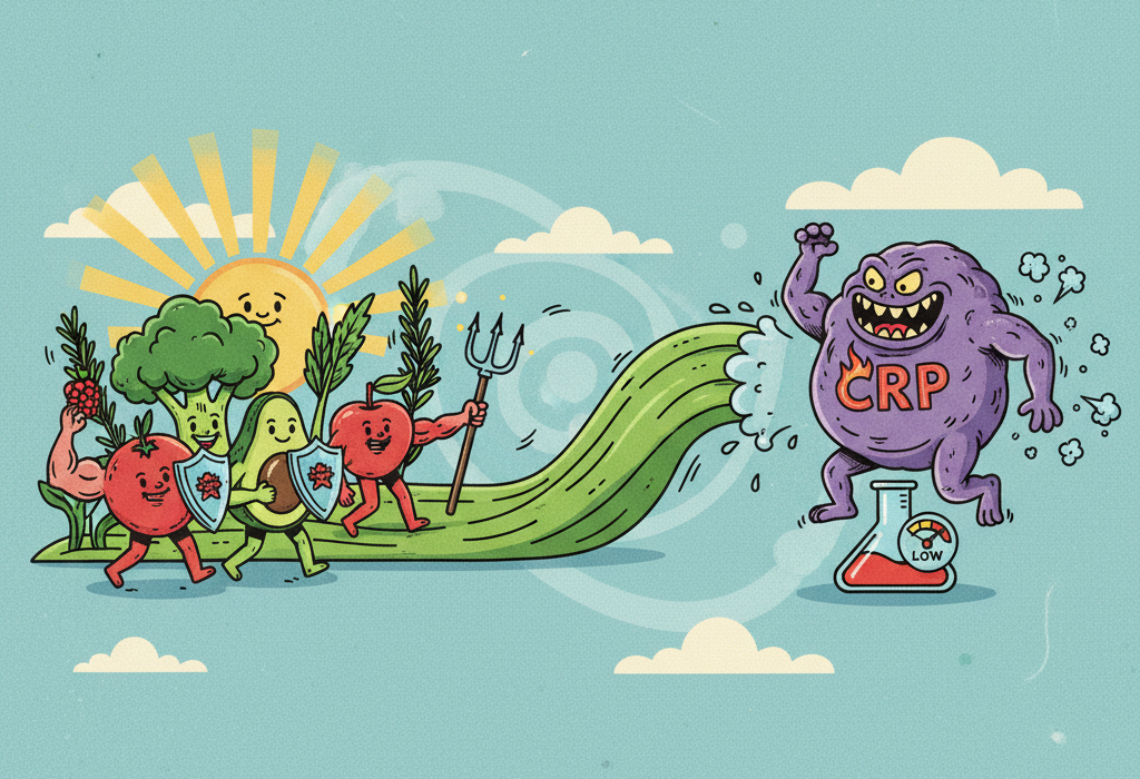 Illustration for Does an Anti-Inflammatory Diet Lower CRP Levels? What Science Shows