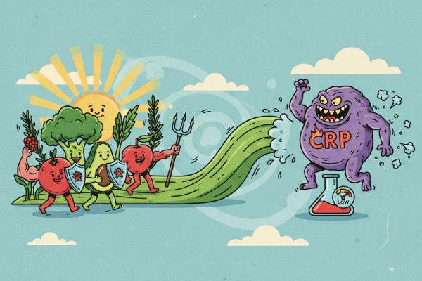 Illustration for Does an Anti-Inflammatory Diet Lower CRP Levels? What Science Shows