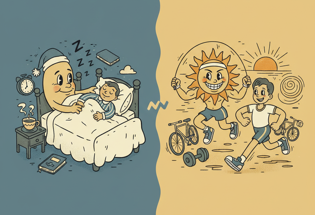 Illustration for Does Exercise Improve Sleep? What the Latest Science Shows