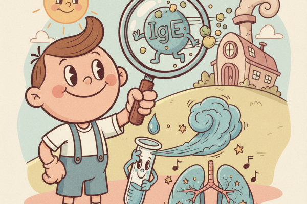 Illustration for IgE Testing for Childhood Asthma: What the Latest Science Shows