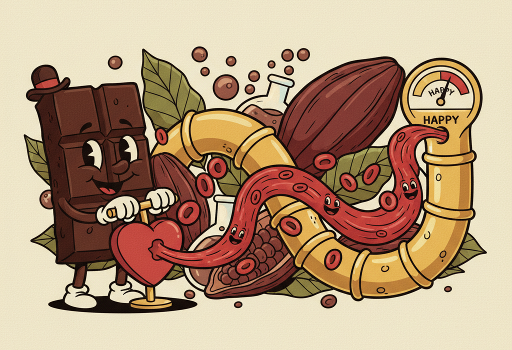 Illustration for Does Dark Chocolate Lower Blood Pressure? What the Science Shows