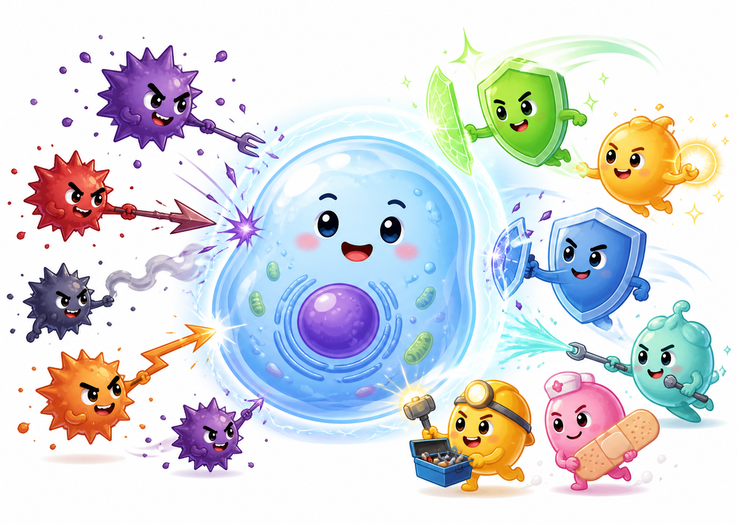 Our cells are constantly under attack from unstable molecules called free radicals. Antioxidants act like tiny superheroes, protecting our cells from damage.