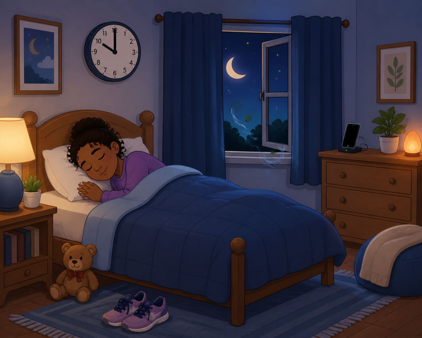 Good sleep hygiene involves healthy habits and a comfortable environment. This includes consistent sleep times, a cool, dark room, avoiding screens before bed, and regular exercise during the day.