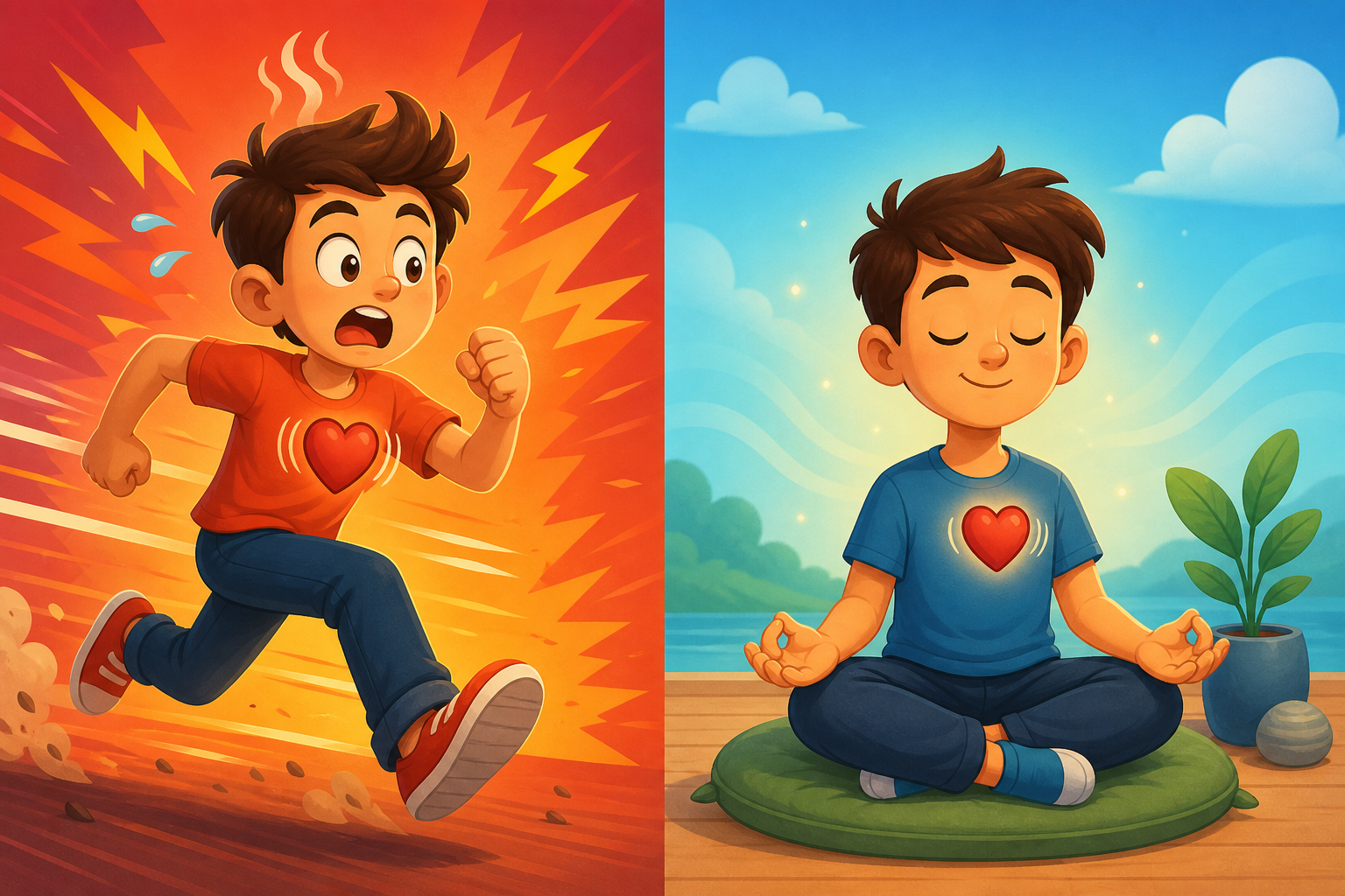 Your body has two main nervous system states: 'fight or flight' (sympathetic), which prepares you for action, and 'rest and digest' (parasympathetic), which helps you relax. For good sleep, your body needs to be in the 'rest and digest' state.